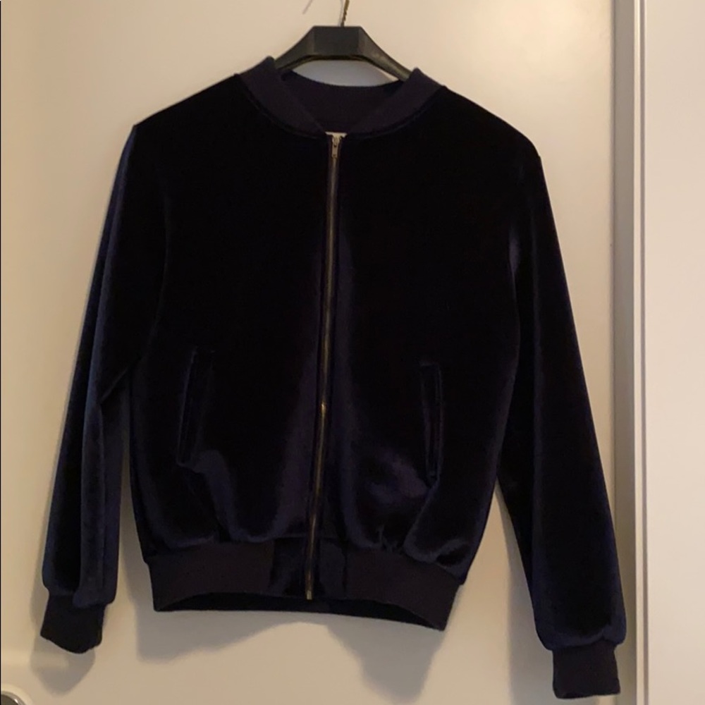COPY - Oak & fort one size velvet neoprene zip up…